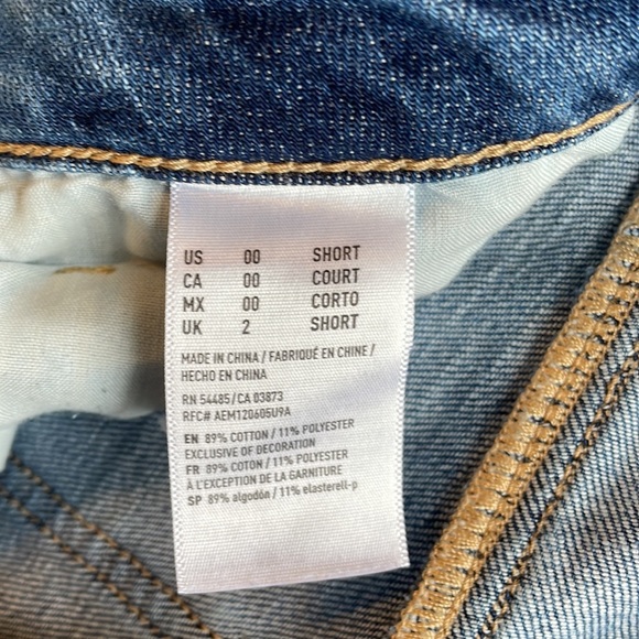 American Eagle distressed button up 00 short - Picture 9 of 11